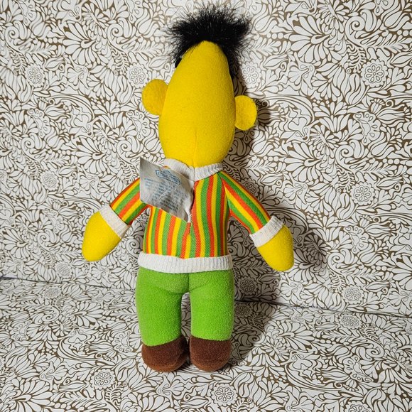 Vintage Bert Muppet Doll Plush Toy Sesame Street 1985 Playskool Hasbro 1980s - Picture 4 of 6